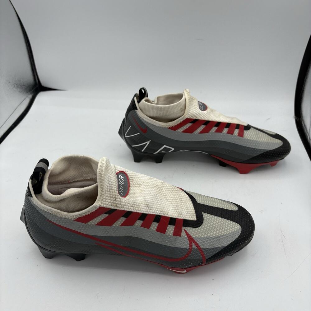 Nike Vapor Mens Soccer Cleats White Gray Black Red - Picture 8 of 10